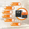 Комплект резервного живлення LP(LogicPower) ДБЖ + літієва (LiFePO4) батарея (UPS W500 + АКБ LiFePO4 410W) - Зображення 3