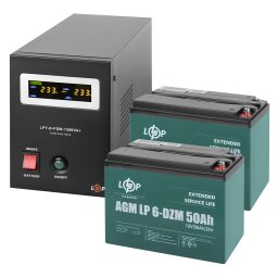 Комплект резервного питания ИБП + DZM батарея (UPS B1500 + АКБ DZM 1300W) null