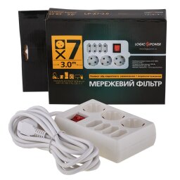 Мережевий фільтр LP-X7 3 м White