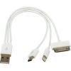 Кабель-переходник USB 3-in-1 (Lightning, 30-pin, microUSB) (23см) - Изображение 1
