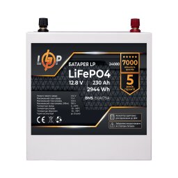 Аккумулятор LP LiFePO4 12V (12,8V) - 230 Ah (2944Wh) (BMS 150A/75А) металл для ИБП null