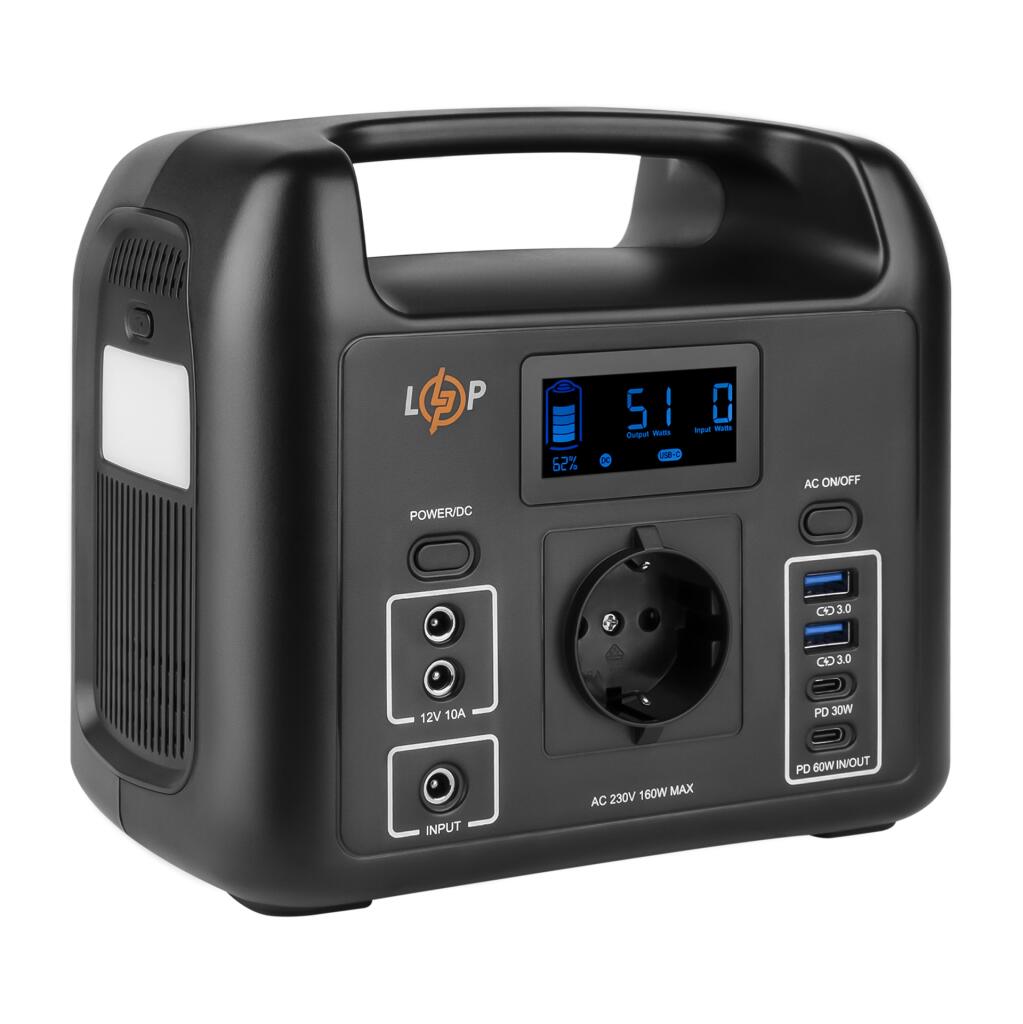 Багатофункціональна портативна зарядна станція LP CHARGER 160 (160W, 204Wh) - Зображення 3