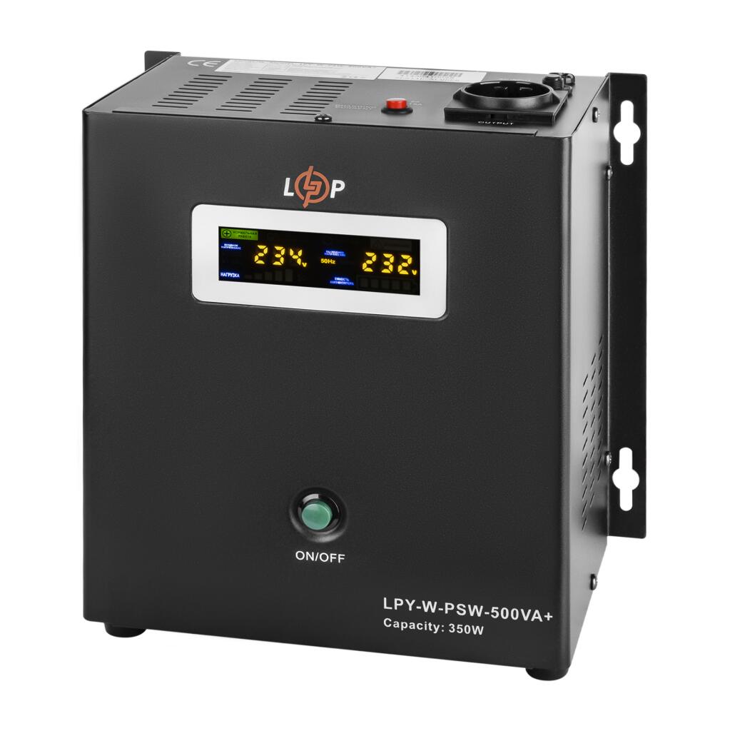 ДБЖ з правильною синусоїдою 12V LPY-W-PSW-500VA+(350Вт)5A/10A - Зображення 3