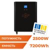 Система резервного живлення LP Autonomic Power FW 2500W (АКБ 7200Wh) Чорний мат - Изображение 1