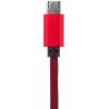 Кабель USB - micro USB 1м R (метал. плетение) красный / - Изображение 2