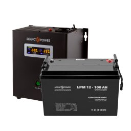 Комплект резервного питания для котла LogicPower ИБП 500VA + AGM батарея 1300W