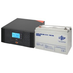 Комплект резервного питания ИБП + мультигелевая батарея (UPS B1500 + АКБ MG 1200W) 