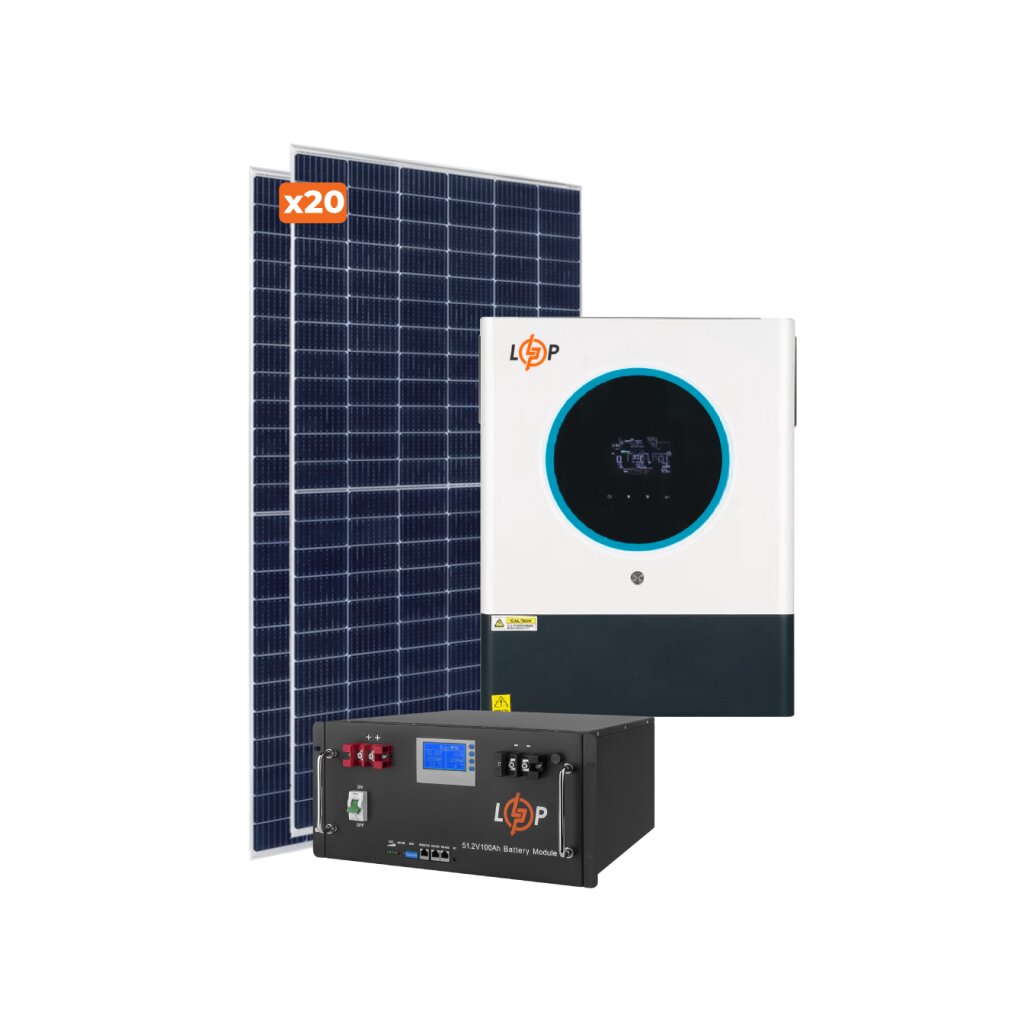 Оборудование для солнечной электростанции (СЭС) Премиум 11 kW АКБ 11,8 kWh LiFePO4 230 Ah - Изображение 2