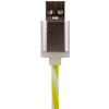 Кабель USB - micro USB 1м W-Gr (силикон) бело-зеленый - Изображение 3