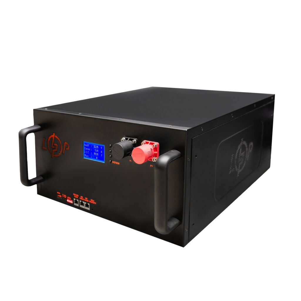 Аккумулятор LP LiFePO4 51,2V - 230 Ah (11776Wh) (Smart BMS 200A/100А) с LCD металл RM - Изображение 3