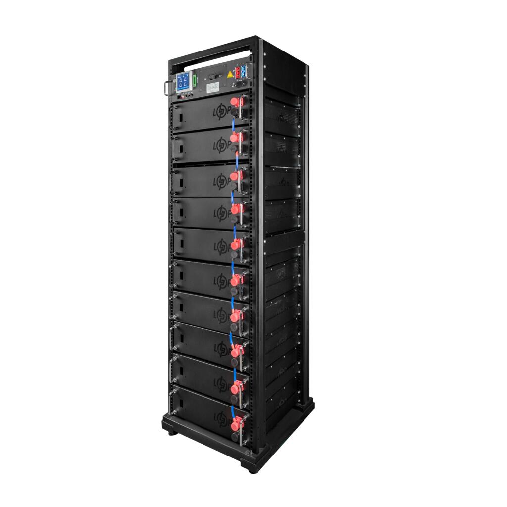 Высоковольтный аккумулятор LP LiFePO4 Battery HVM 512V 100Ah (51200 Wh) BMS 125А AB Lrack black - Изображение 3