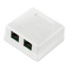 Розетка RJ-45 2-порта кат.5Е UTP LP-114 - Изображение 1