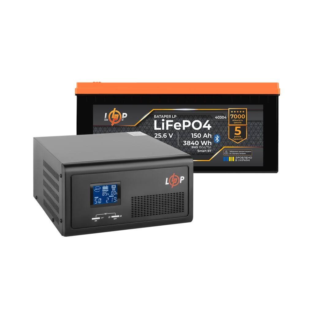 Комплект резервного питания LogicPower ИБП 1600W + литиевая (LiFePO4) батарея 3840 Wh - Изображение 2
