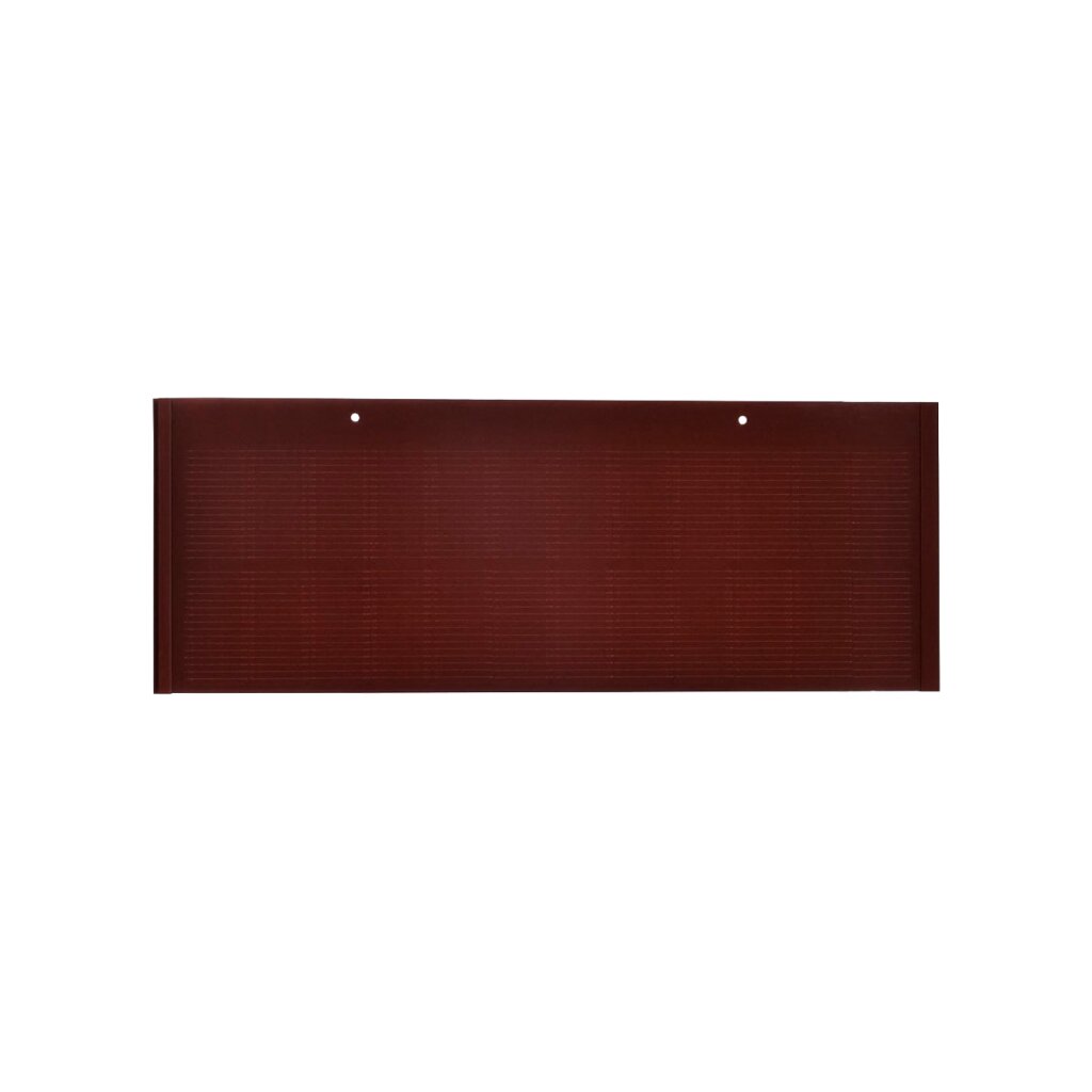 Солнечная черепица плоская с рамой и двумя отверстиями 80W (Красный) (1203*450*13) - Изображение 1