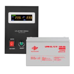 Комплект резервного питания ИБП LogicPower B1500 + гелевая батарея 2400 Ватт (37700+3871 100 Ah)