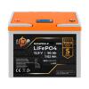 Аккумулятор LP LiFePO4 LCD 12V (12,8V) - 90 Ah (1152Wh) (BMS 80A/40A) пластик - Изображение 1