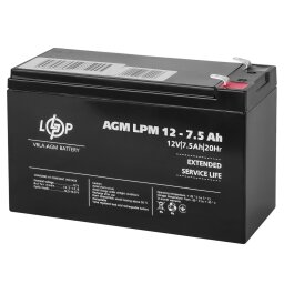 Аккумулятор AGM LPM 12V - 7.5 Ah