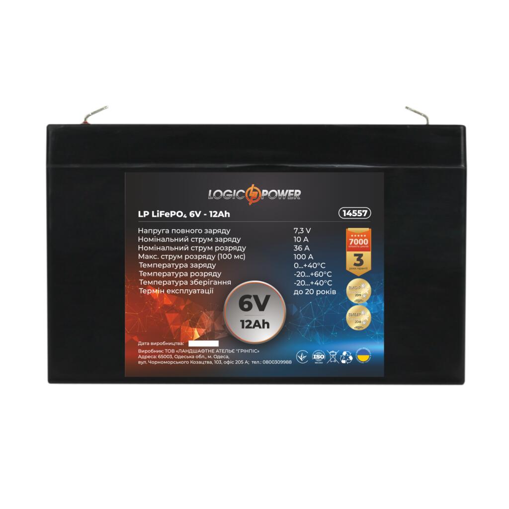 Аккумулятор LP LiFePО4 6V - 12 Ah - Изображение 3