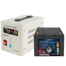 Комплект резервного питания для котла ИБП + литиевая (LiFePO4) батарея (UPS 800VA + АКБ LiFePO4 1500W)