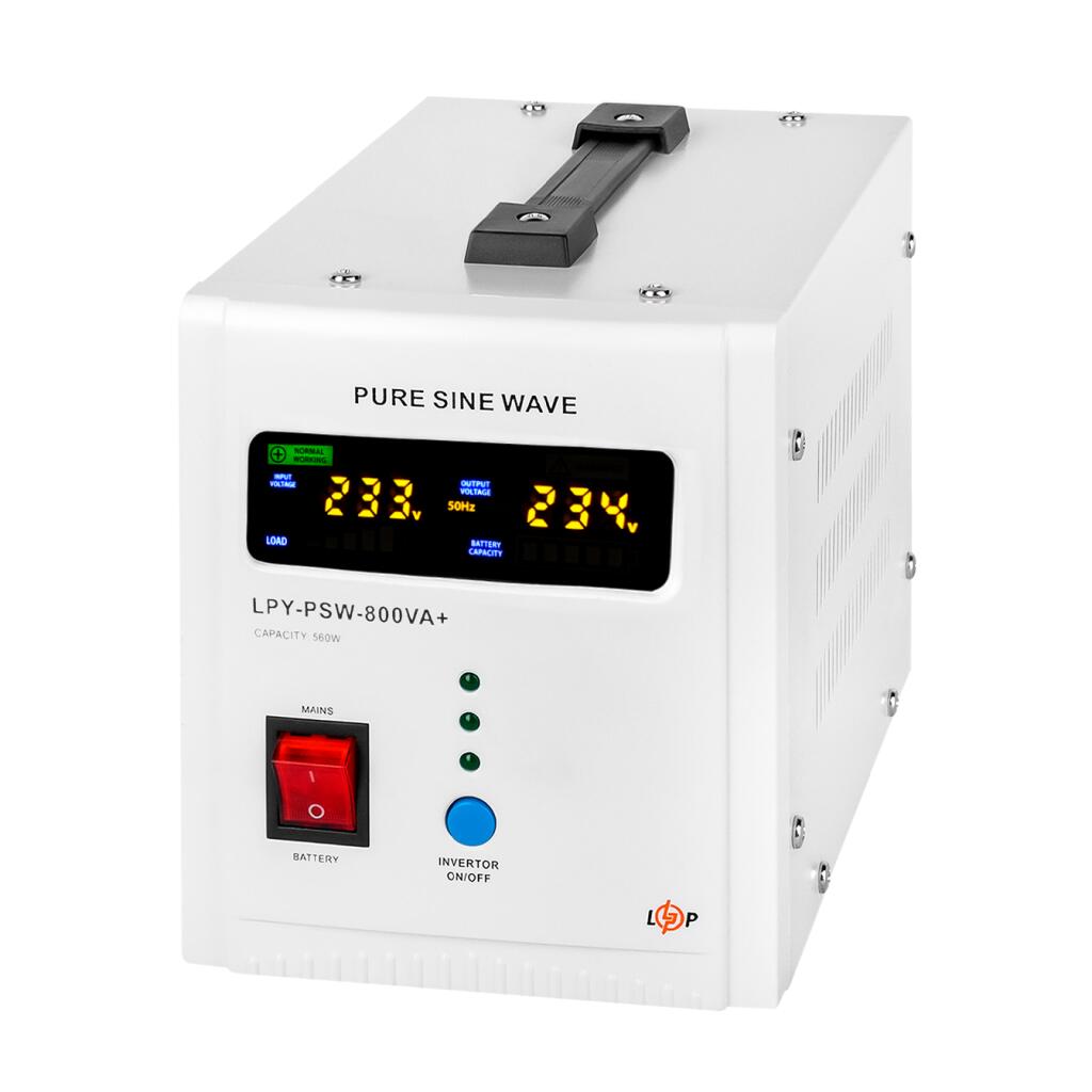 ИБП с правильной синусоидой 12V LPY-PSW-800VA+(560Вт)5A/15A - Изображение 3