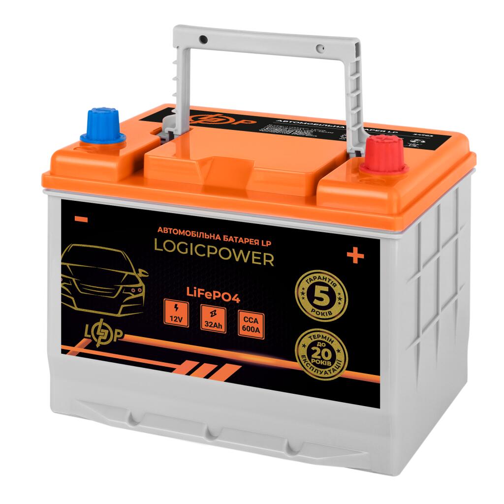 Автомобильный аккумулятор литиевый LP LiFePO4 12V - 32 Ah (+ справа) BMS 600А - Изображение 2
