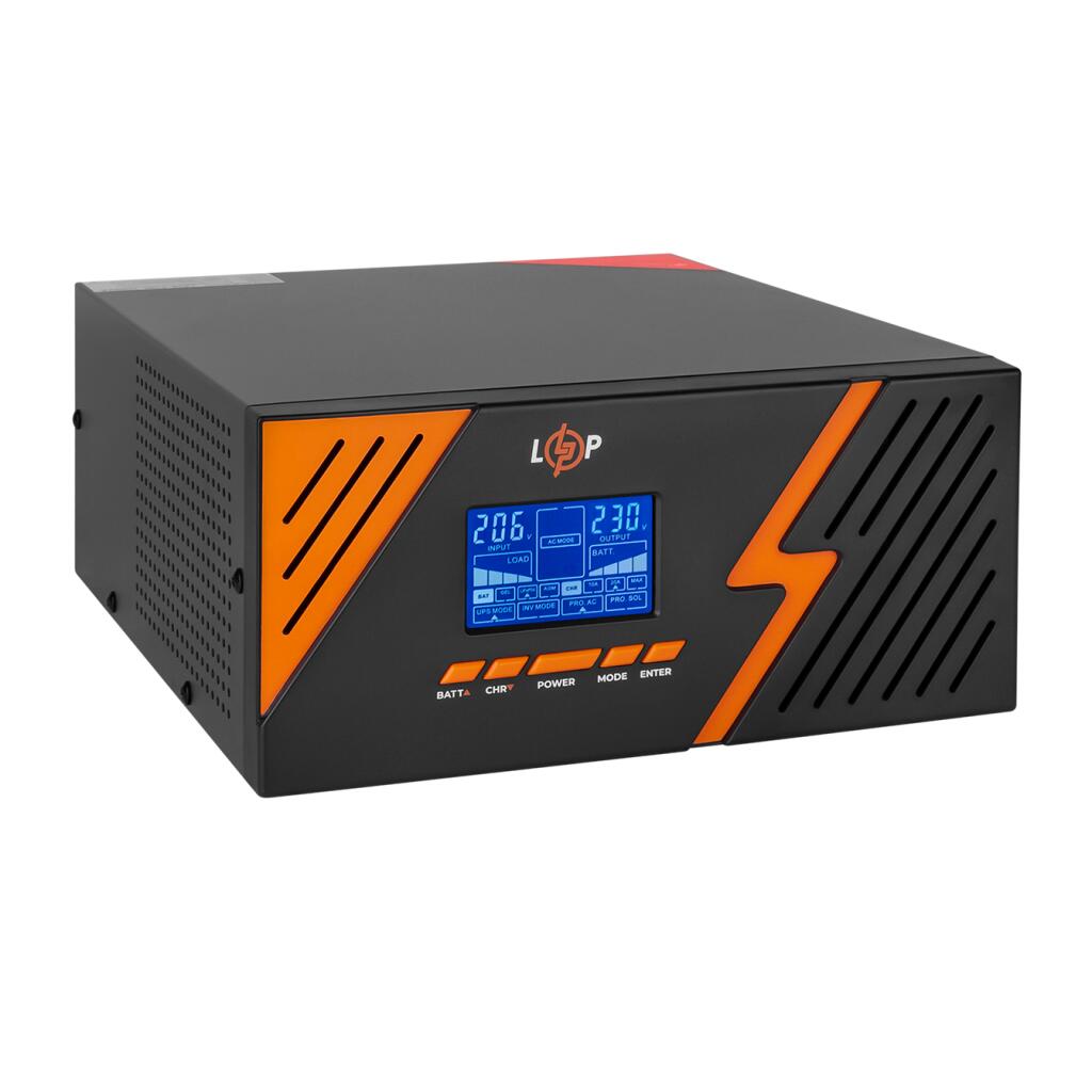 ИБП с правильной синусоидой 12V LPM-PSW-1500VA (1050Вт) Black - Изображение 4