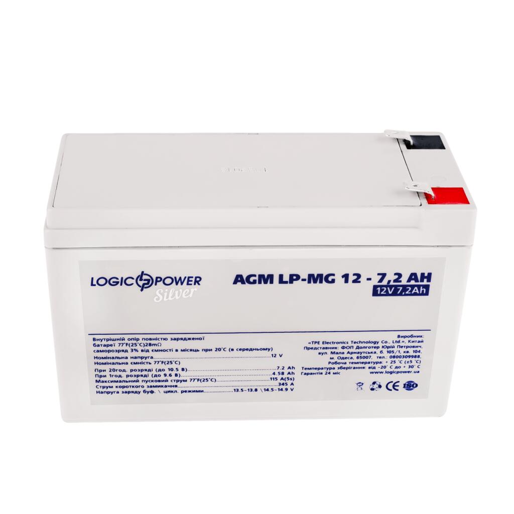Аккумулятор мультигелевый LP-MG 12V - 7.2 Ah Silver - Изображение 2
