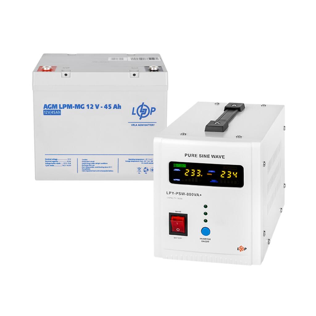 Комплект резервного питания LogicPower B800 + мультигелевая батарея 540Wh - Изображение 2