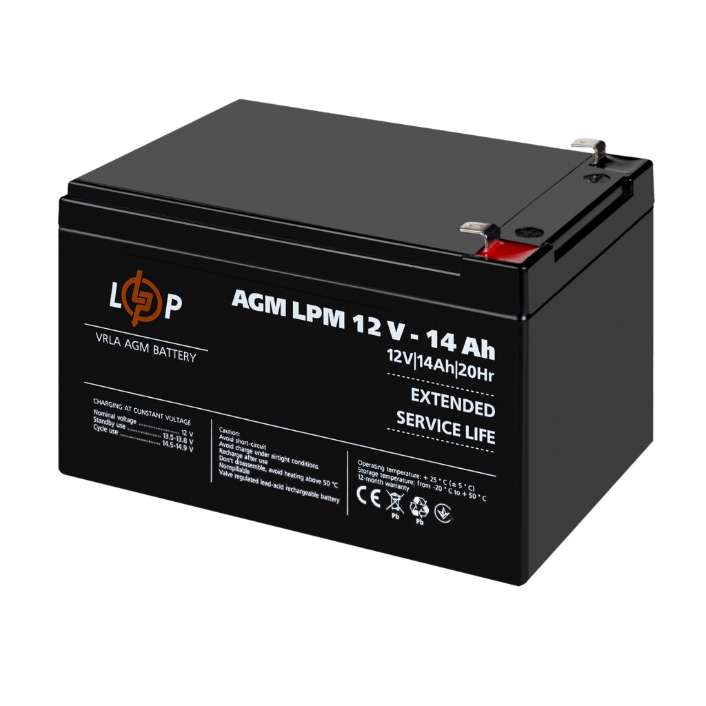 Акція. Акумулятор AGM LPM 12V - 14 Ah - Изображение 3