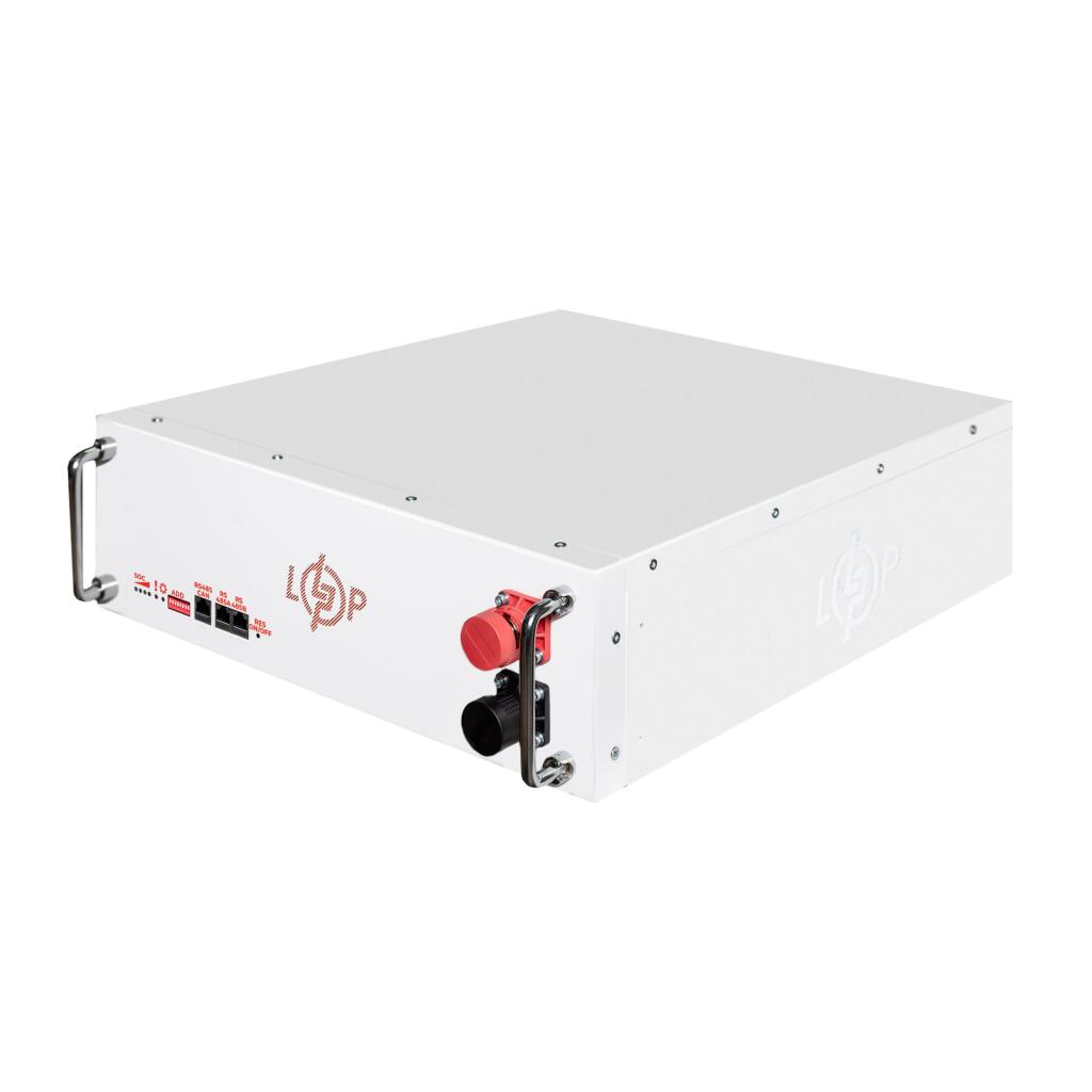 Акумулятор LP LiFePO4 51,2V - 100 Ah (5120Wh) (BMS SP 100A/50А) RM RS485/CAN WH - Зображення 4