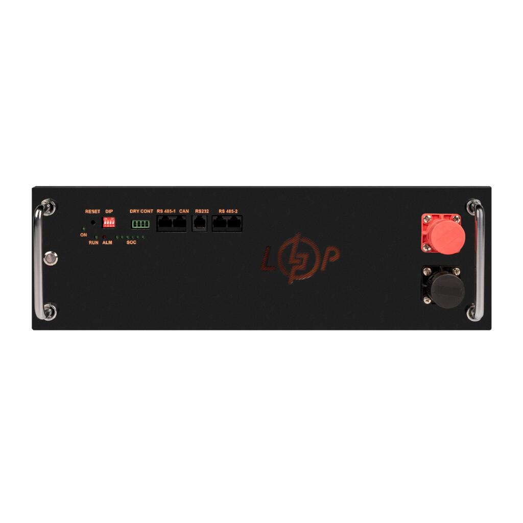 Акумулятор LP LiFePO4 51,2V - 100 Ah (5120Wh) (BMS JK 100A/50А) RM RS485/CAN BL - Зображення 2