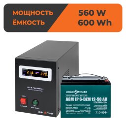 Комплект резервного живлення ДБЖ + DZM батарея (UPS B800 + АКБ DZM 600Wh) null