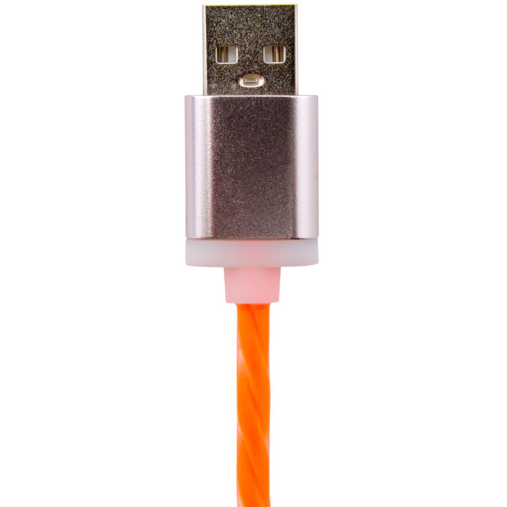 Кабель USB - micro USB 1м Or (силикон) оранжевый / Ret - Изображение 3