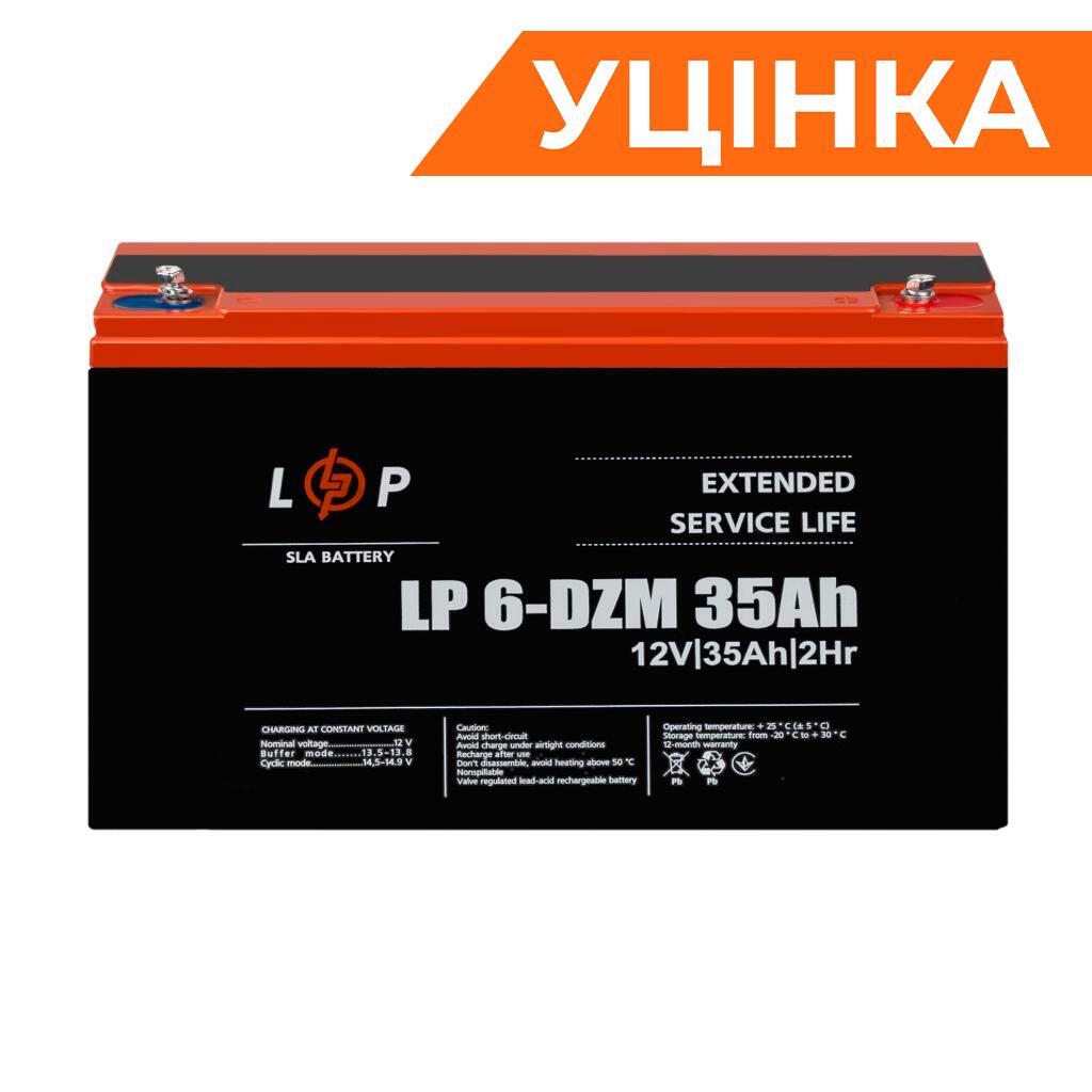 Тяговый свинцово-кислотный AGM аккумулятор LP 6-DZM-35 Ah Уценка 05.2024 - Изображение 1
