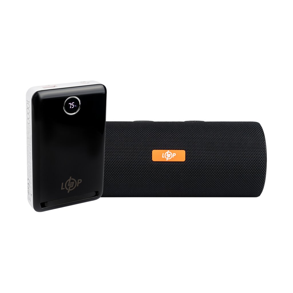 Комплект Power Bank LP PQ17 10000mAh + Акустическая система LP BTS13 HIFI - Изображение 1