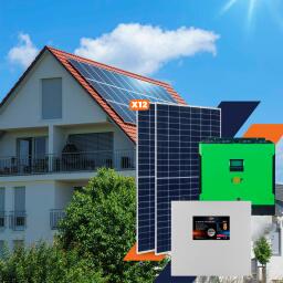 Солнечная электростанция (СЭС) Премиум GRID 5kW АКБ 6.7kWh LiFePO4 140 Ah