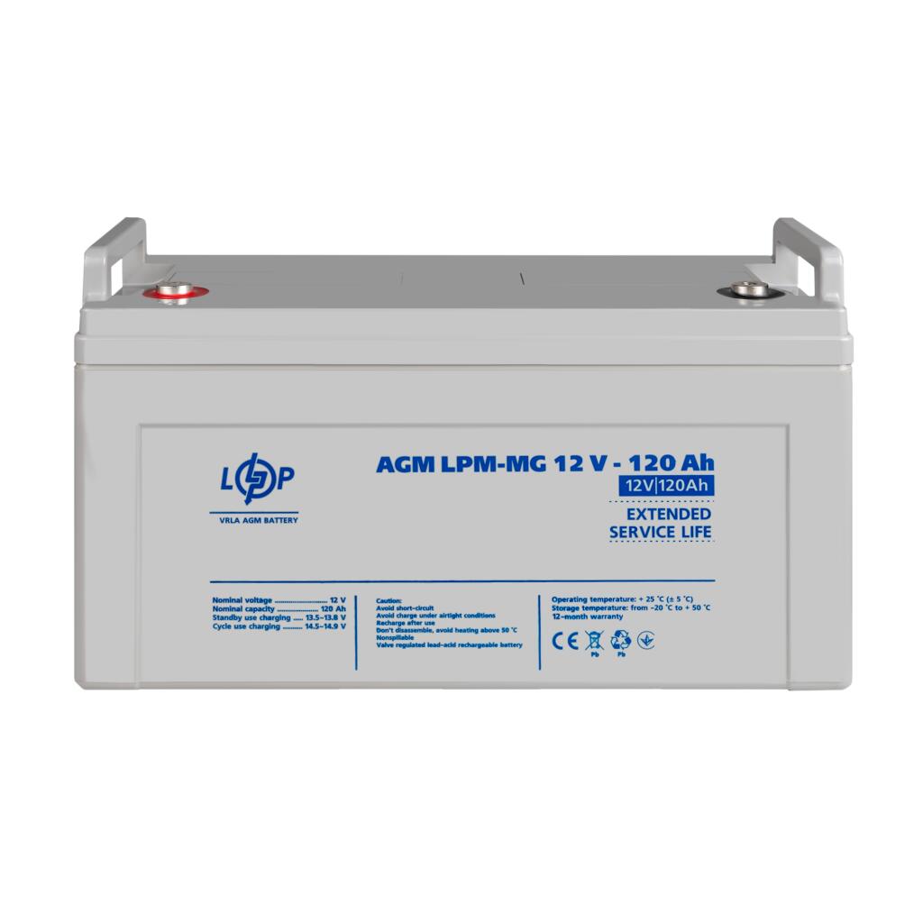 Распродажа (3876) Аккумулятор мультигелевый AGM LPM-MG 12V - 120 Ah 09/2023 - Изображение 2