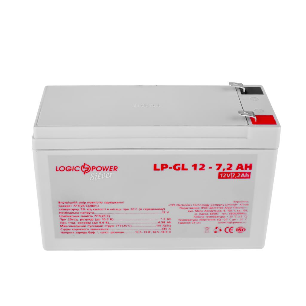 Аккумулятор гелевый LP-GL 12V - 7.2 Ah Silver - Изображение 2