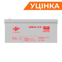 Аккумулятор гелевый LPM-GL 12V - 200 Ah Уценка 05.2024